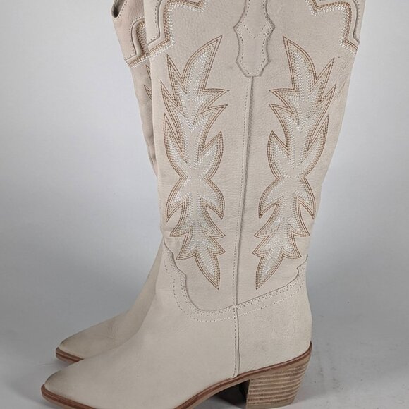 Dolce Vita Women's Shiren Western Tall Boots (Tan Size 6) - Picture 1 of 7